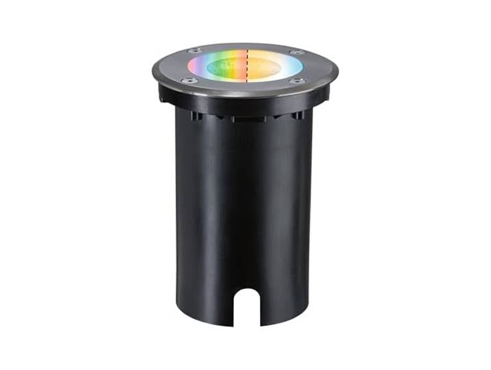 Paulmann 94845 LED luminaire d'extérieur encastré de sol Smart Home Zigbee Floor IP67 rond 110 mm RGBW+ 4\,9W 300lm 230V Acier brossé lumin. d'extérieur