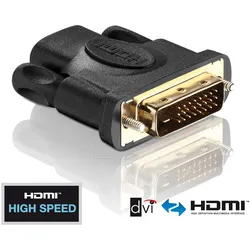 PURE PI010 - Adapter, DVI D Stecker auf HDMI A Buchse, PureInstall Serie