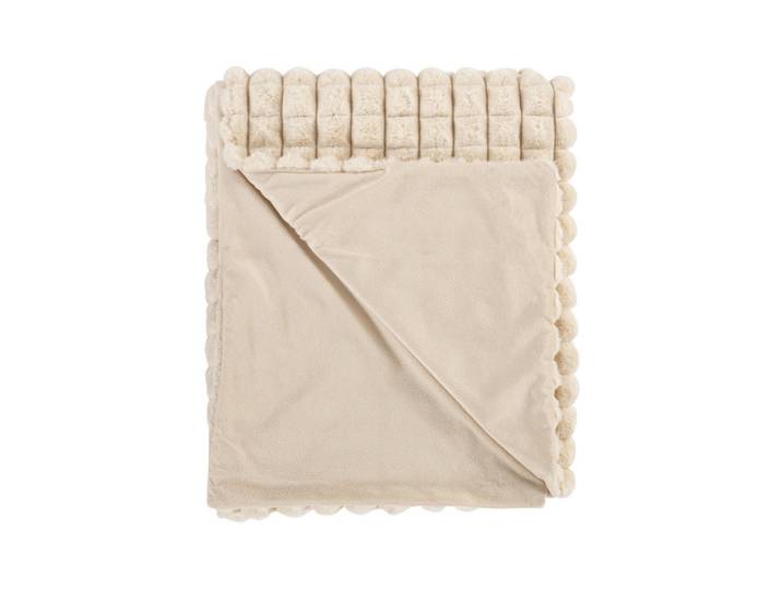 Kayoom Wohndecke, Beige, 150x200 cm, Heimtextilien, Wohntextilien, Decken, Kuscheldecken