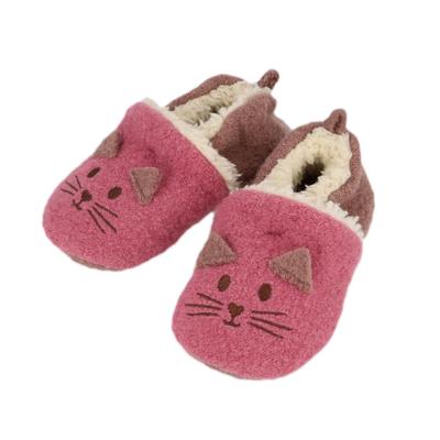 Lauflernschuh MAXIMO, Baby, Gr. 19/20, pink (ash rose, eichel), Obermaterial: 100% Wolle, Schuhe Lauflernschuh