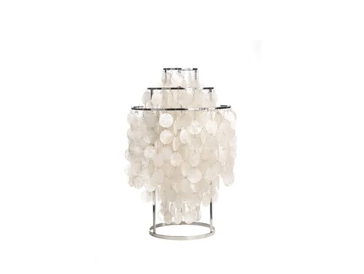 Verpan Lampe de table Fun 1 TM nacre, chrome