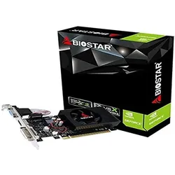 Biostar 2GB D3 GT 730 (2 GB, GDDR3), Grafikkarte, Schwarz