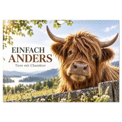 EINFACH ANDERS - Tiere mit Charakter (Wandkalender 2027 DIN A4 quer), CALVENDO Monatskalender