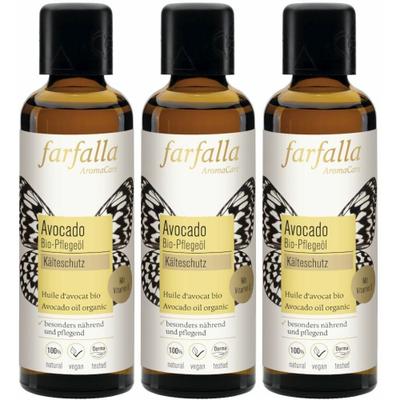 Farfalla Bio-Pflegeöl Avocado 75 ml x3 3x75 Hautöl