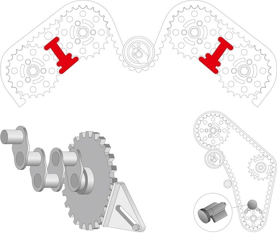 YATO YT-0633 Retaining Tool Set, valve timing