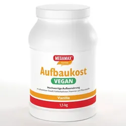 AUFBAUKOST vegan Vanille Megamax Pulver 1500 g