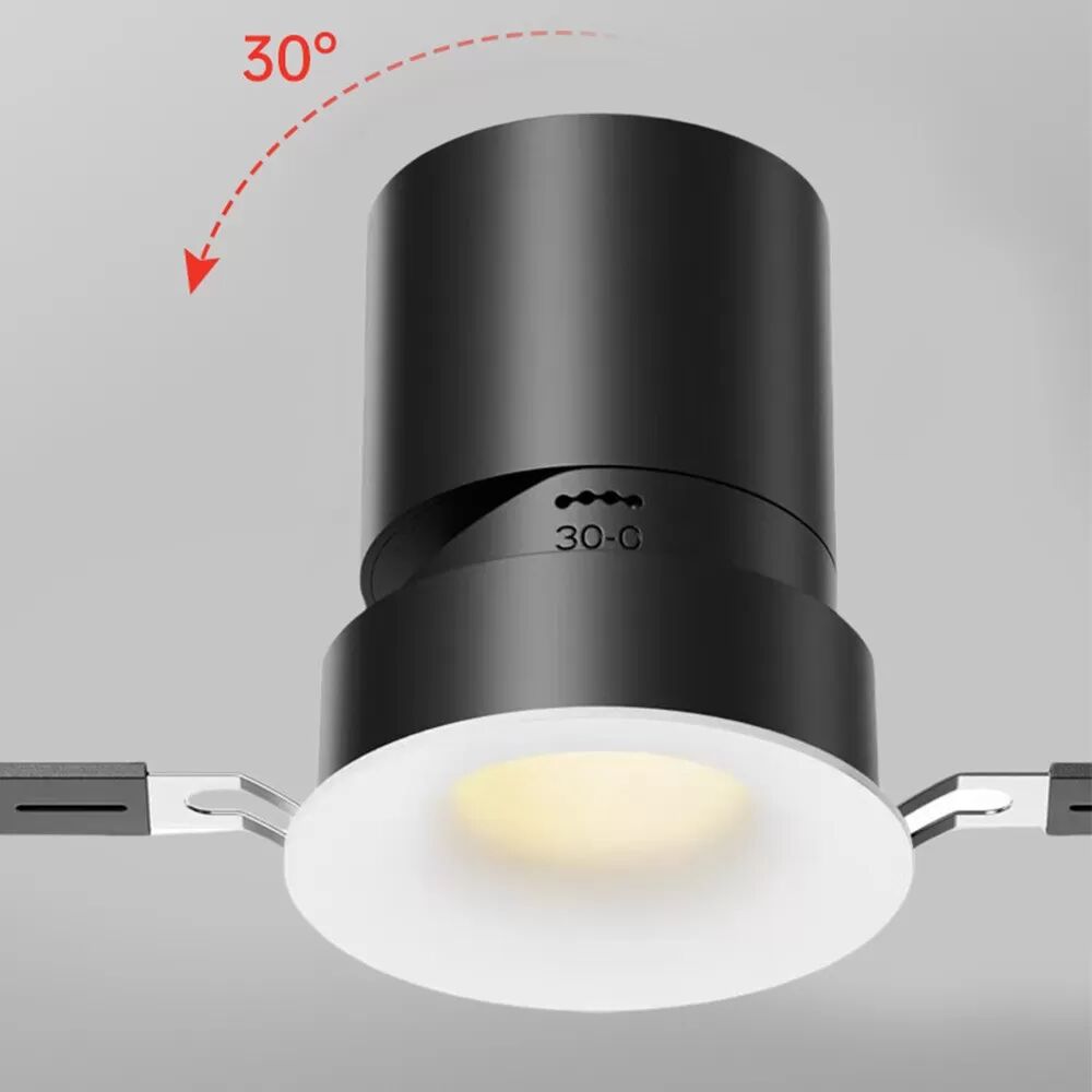 INF 2er-Pack LED Einbaustrahler - Gewölbtes, rahmenloses 12W Spotlight, 75mm Ausschnitt, 4000K