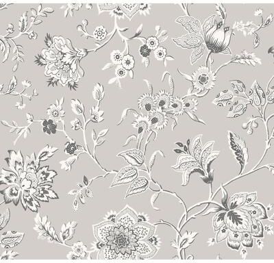 York Wallcoverings Sutton Grey Wallpaper
