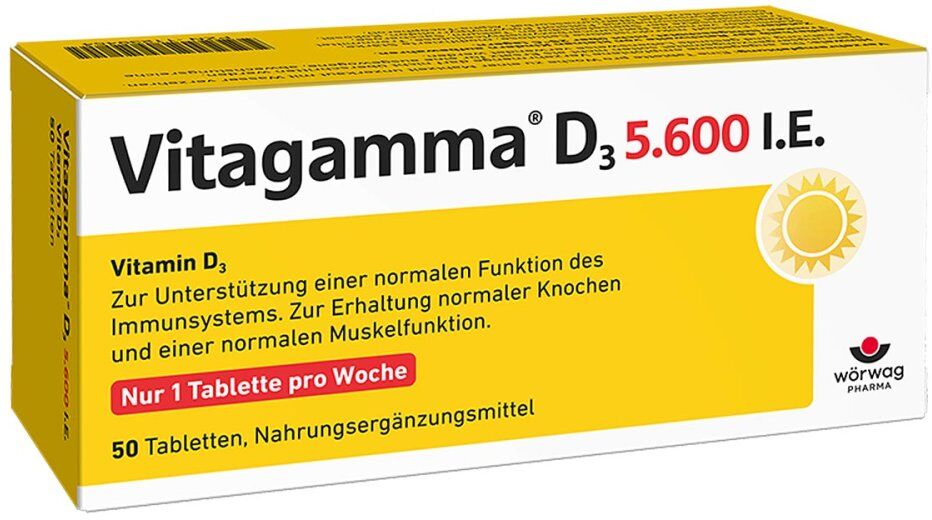 Vitagamma D3 5.600 I.e. Vitamin D3 Nem Tabletten