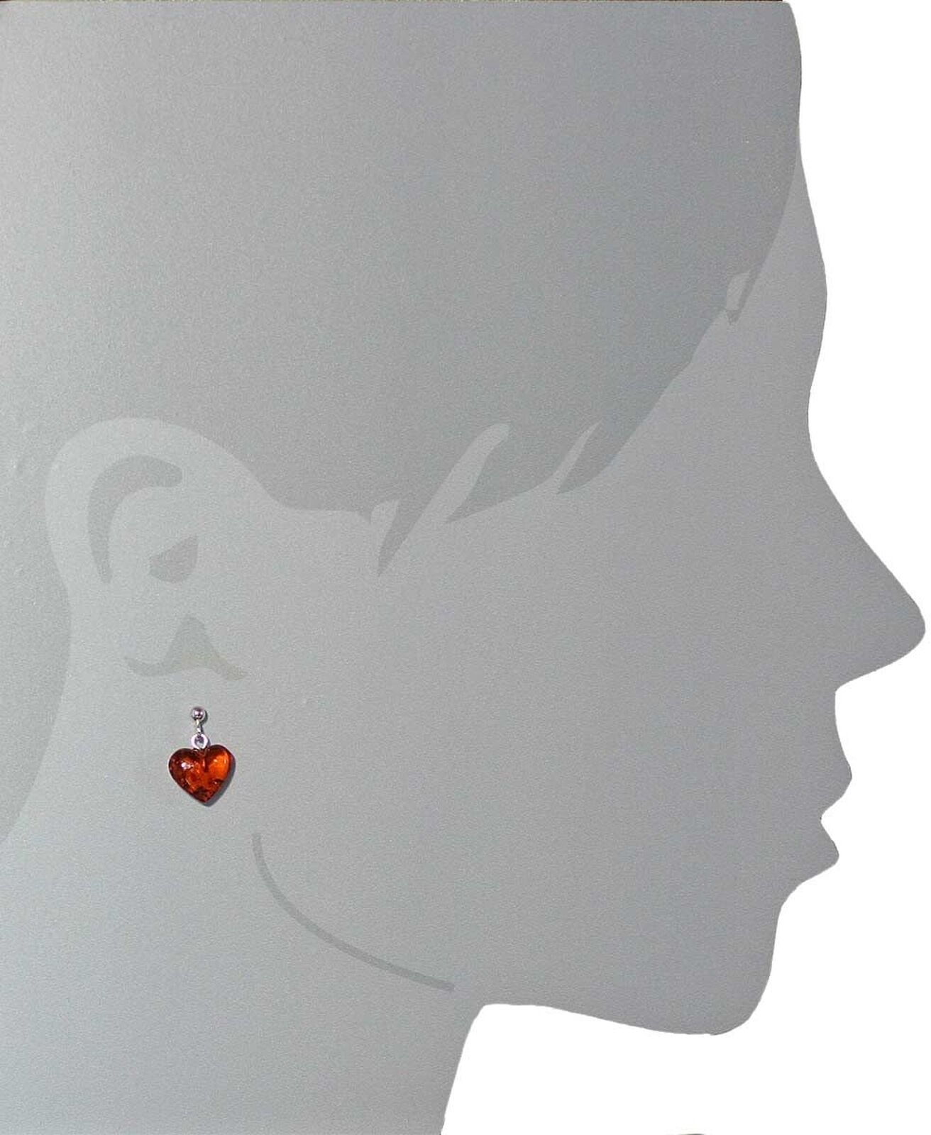 Paar Ohrhänger OSTSEE-SCHMUCK "Ostsee-Schmuck Ohrhänger Herz Ohrhänger Herz", weiß (weiß, neutral), Ohrringe, Damen, 19x14mm, Silber 925 (Sterlingsilber), Paar Ohrhänger