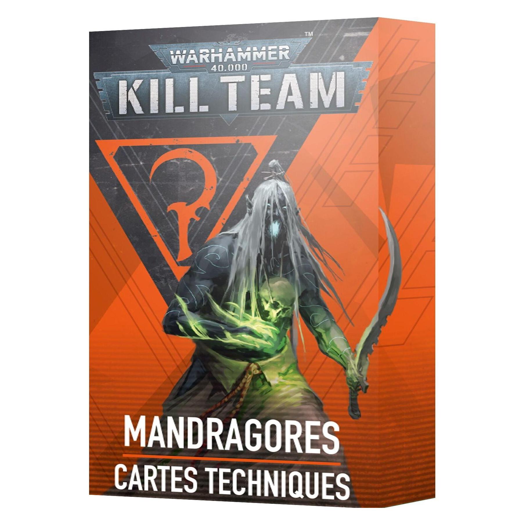 Games Workshop Warhammer 40k - Kill Team Datacards Drukhari Mandragores (Fr) (2024) (Karton) (01050112006)