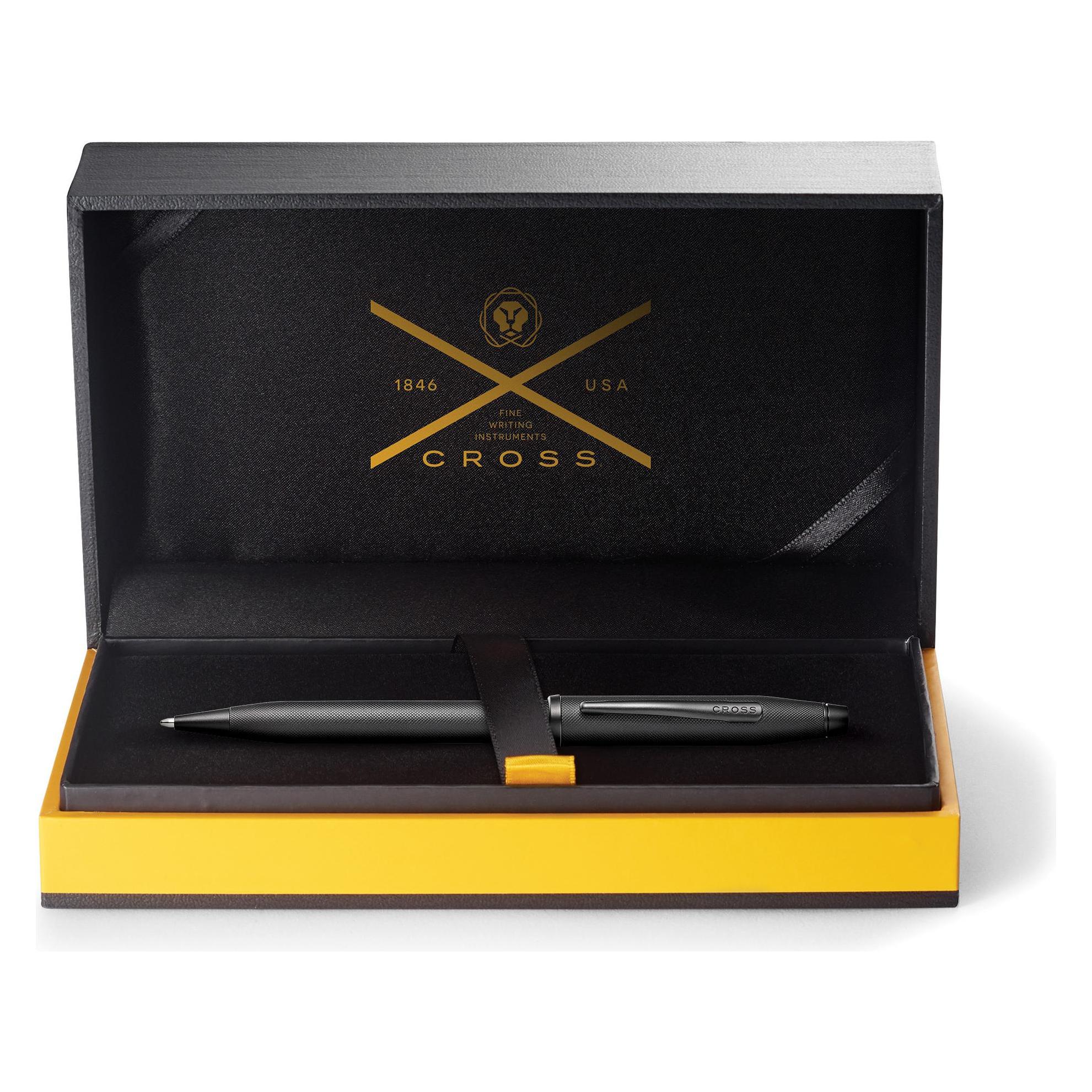 Cross Drehkugelschreiber Century II Mattschwarz feinstrukturiert Geschenkbox (1x) (AT0082WG-1)