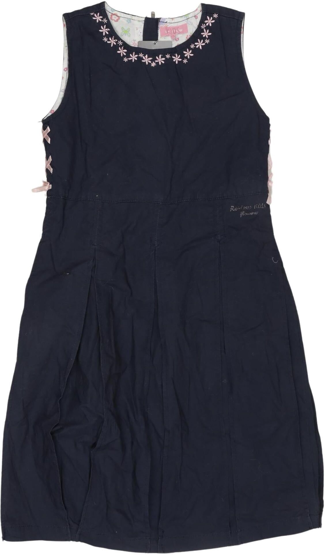 Review Mädchen Kleid, Marineblau, Gr. EU 140, Baumwolle - Second Hand