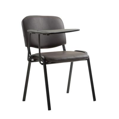 PROREGAL Bürostuhl MALLORCA mit Klapptisch Kunstleder HxBxT 81x53x71cm Kunstleder Braun Schreibtischstuhl