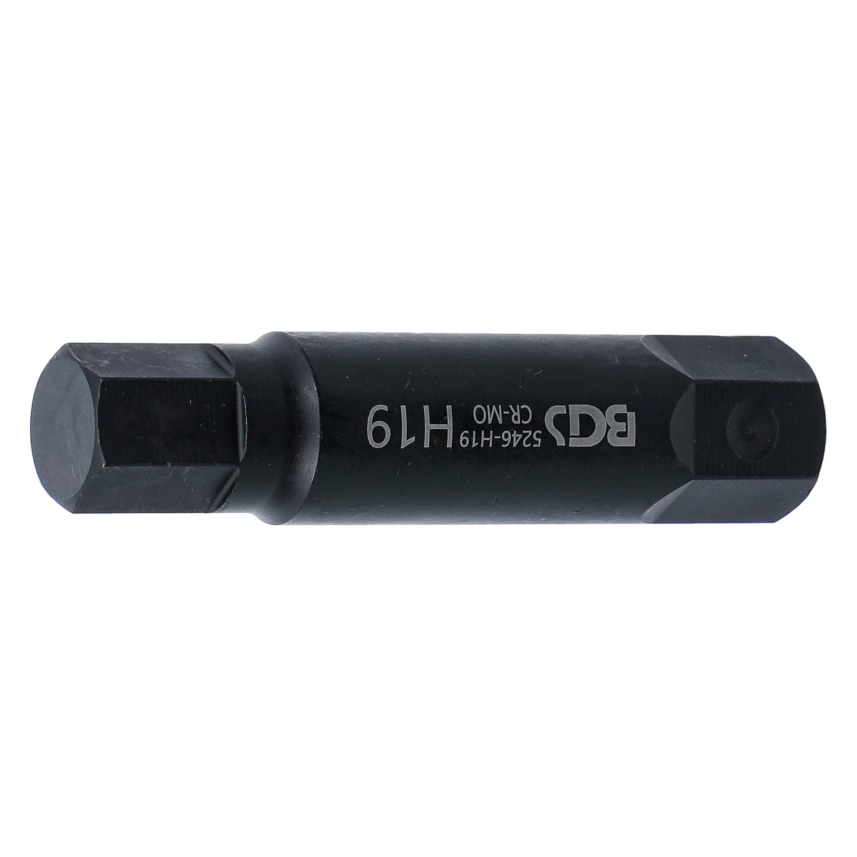 BGS Bit Länge 100 mm Antrieb Aussensechskant 22 mm Innensechskant 19 mm (5246-H19)