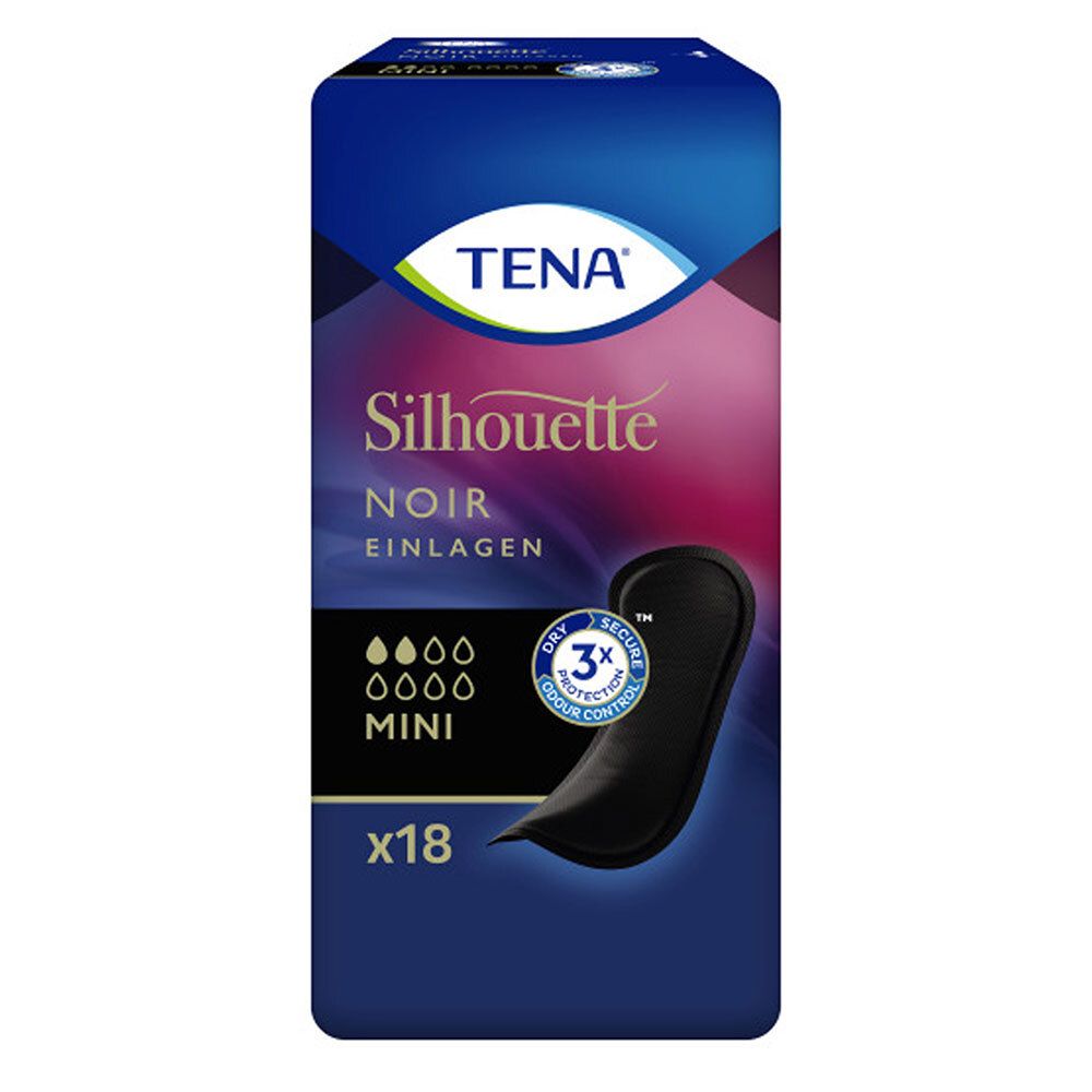 Tena Silhouette Inkontinenz Einlagen mini noir 18 St