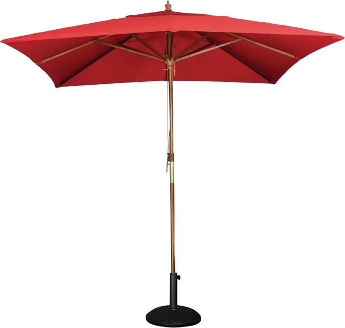 Bolero quadratischer Sonnenschirm rot 2,5m