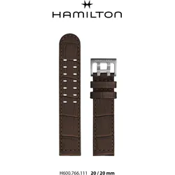 Hamilton - Khaki Aviation Band-set Leder Braun-20/20 H690.766.111 - braun