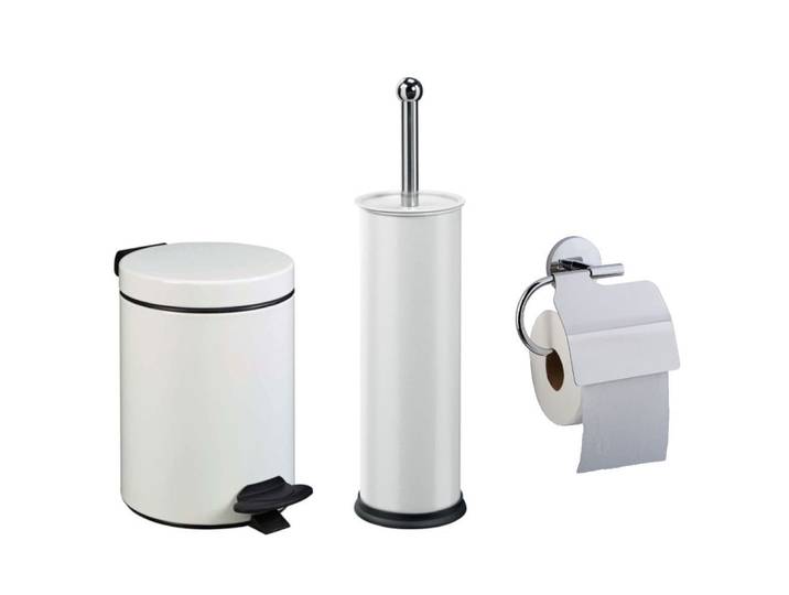 Ensemble toilettes avec poubelle 3l et accessoires