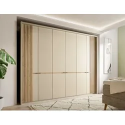 Musterring Kleiderschrank Isabelle 300 x 236 cm Dekor Beige Champagner