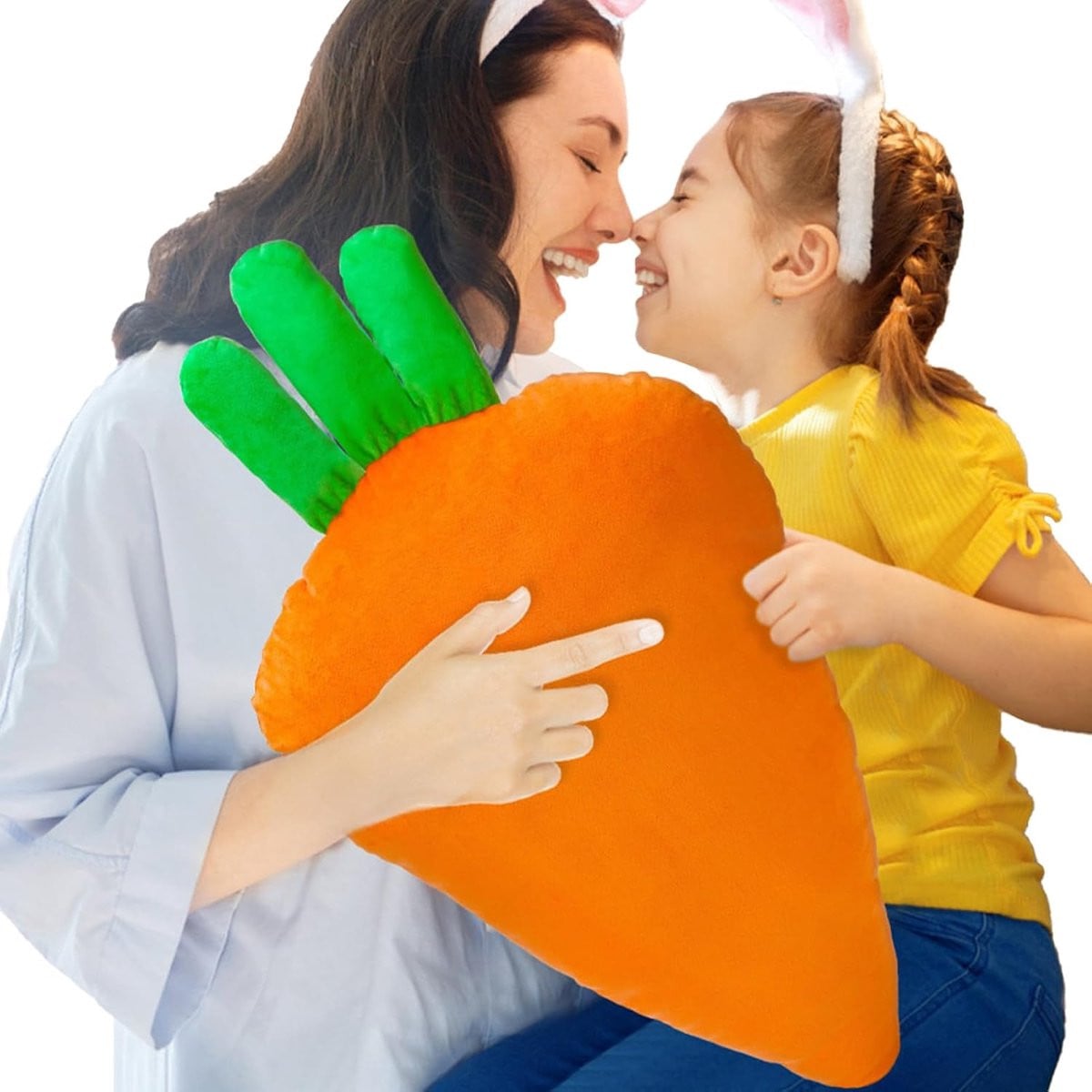Pluche Wortel Knuffelkussen voor Ontspanning