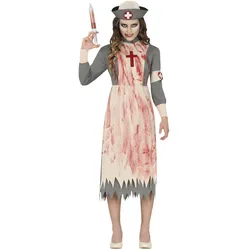 Fiestas Guirca Nursetta Psycho-Krankenschwester-Kostüm