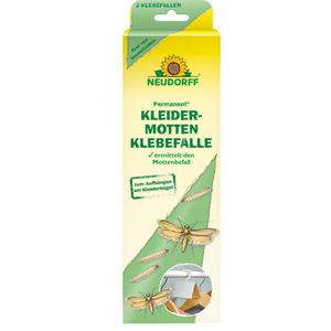 Neudorff Mottenfalle Permanent Kleider-Motten, Pheromonfalle, gegen Kleidermotten, zum Aufstellen, 2 Stück