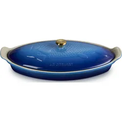 Le Creuset Fischbräter 34 cm, tiefblau