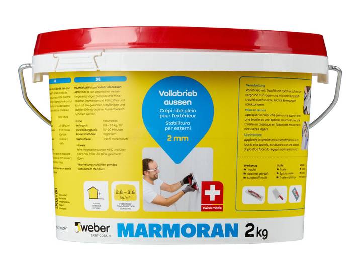 Marmoran Vollabrieb Aussen Weiss 2 kg