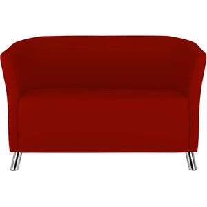 Nowy-Styl Sofa COLUMBIA-DUO, 2-Sitzer, Kunstleder, rot