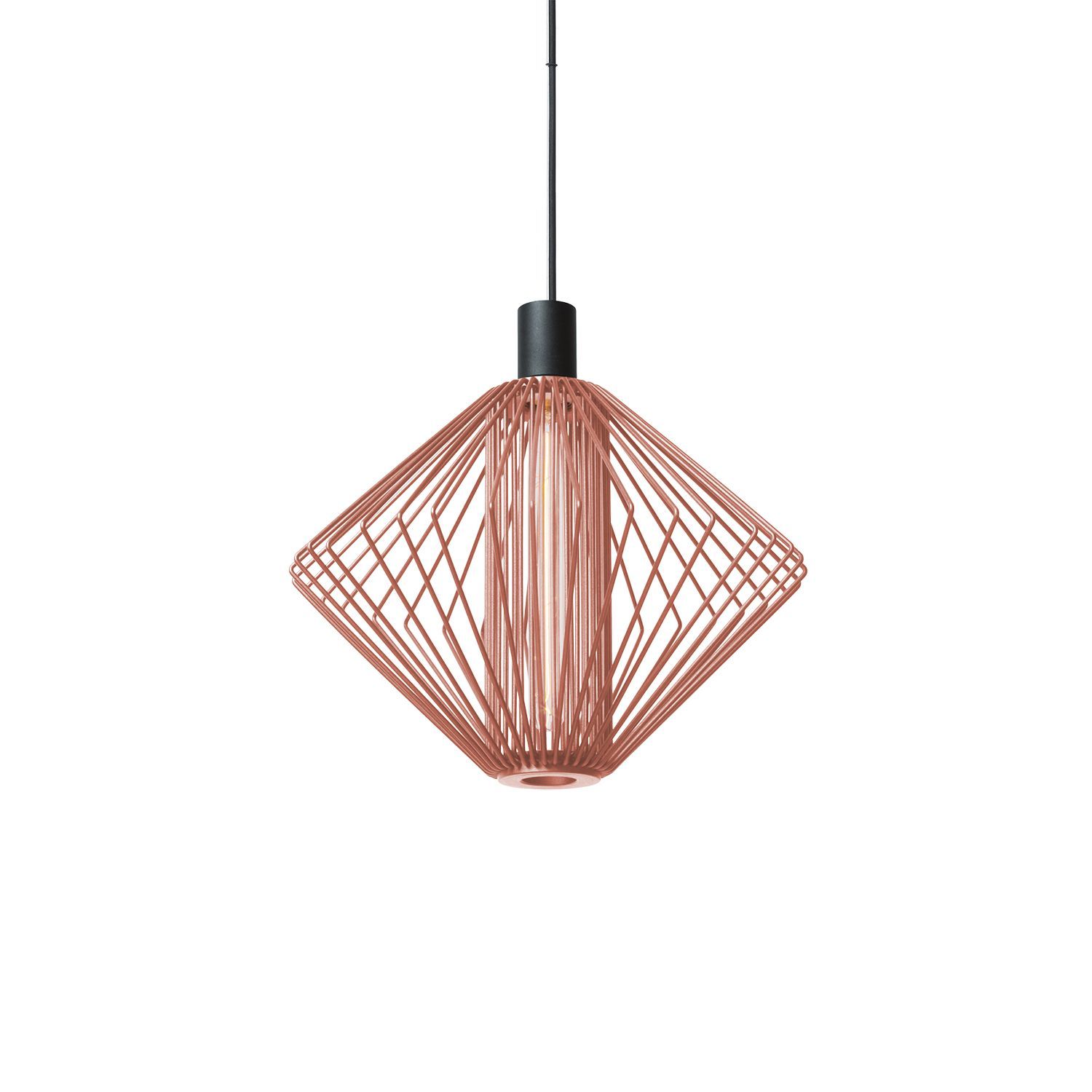 Wever & Ducré Pendelleuchte WIRO 1.0 DIAMOND CEILING SUSP E27 P 6.0m cableKupferstahl 6 m Zuleitung 2296E0P0 5404037320127