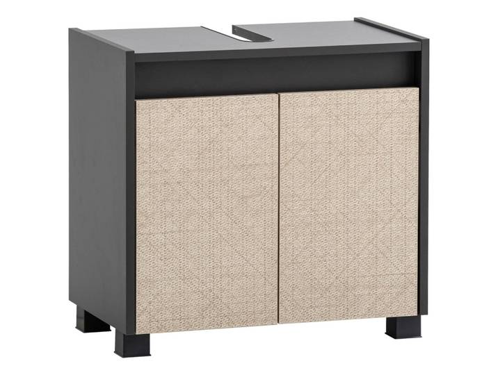 Waschbeckenunterschrank Sander Anthrazit/Beige