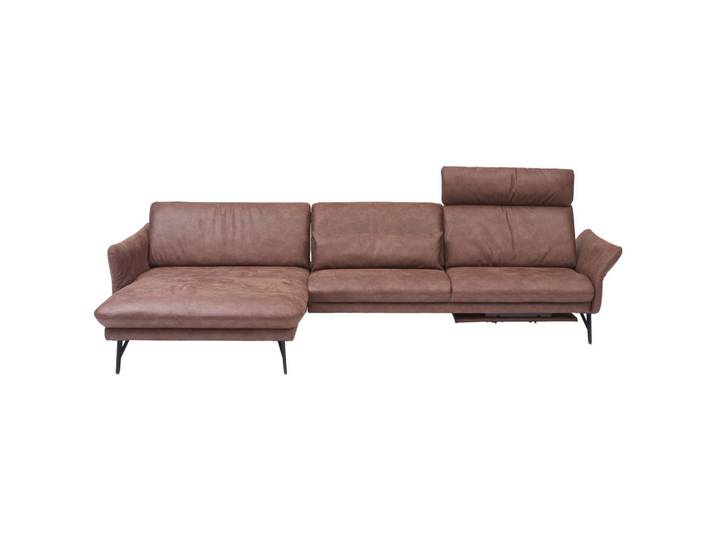Himolla Ecksofa, Dunkelbraun, Metall, Uni, Ottomane links, L-Form, 330x174 cm, Blauer Engel, Goldenes M, Emas, Typenauswahl, Lederauswahl, Stoffauswahl, Rücken echt, Wohnzimmer, Sofas & Couches, Wohnlandschaften, Ecksofas