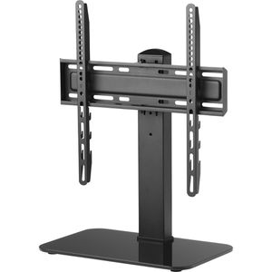 One-For-All TV-Ständer WM2470, schwarz, Metall & Glas, schwenkbar, höhenverstellbar, bis 40 kg, für 32-55 Zoll