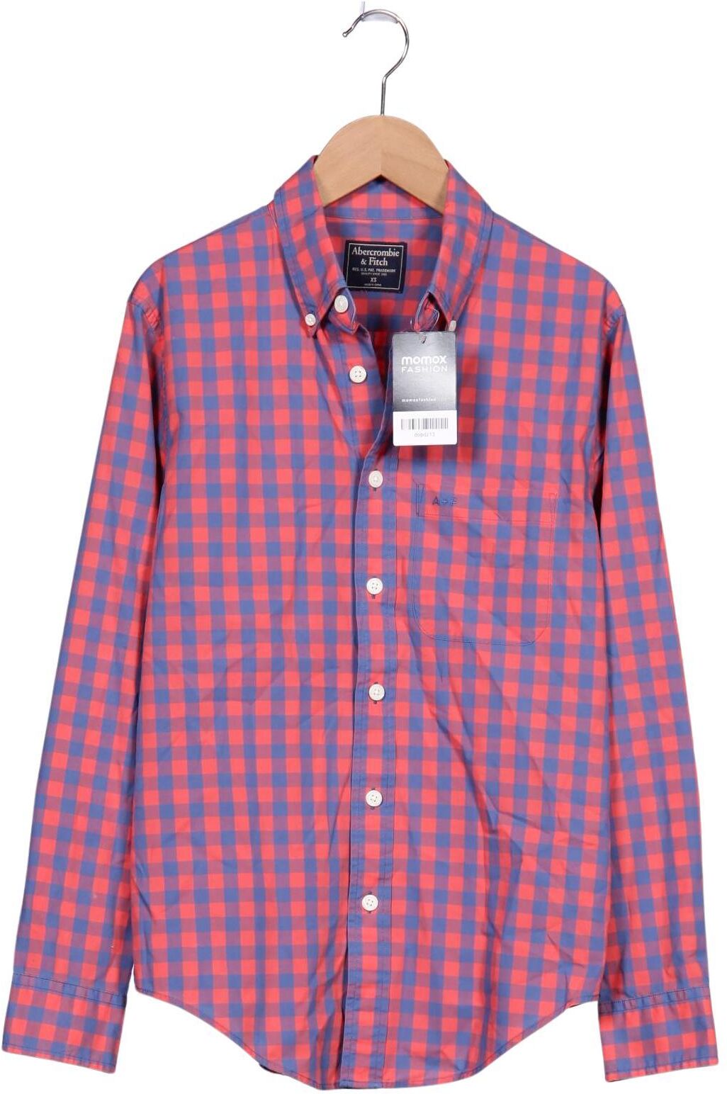 Abercrombie & Fitch Herren Hemd, Mehrfarbig, Gr. XS, Baumwolle - Second Hand