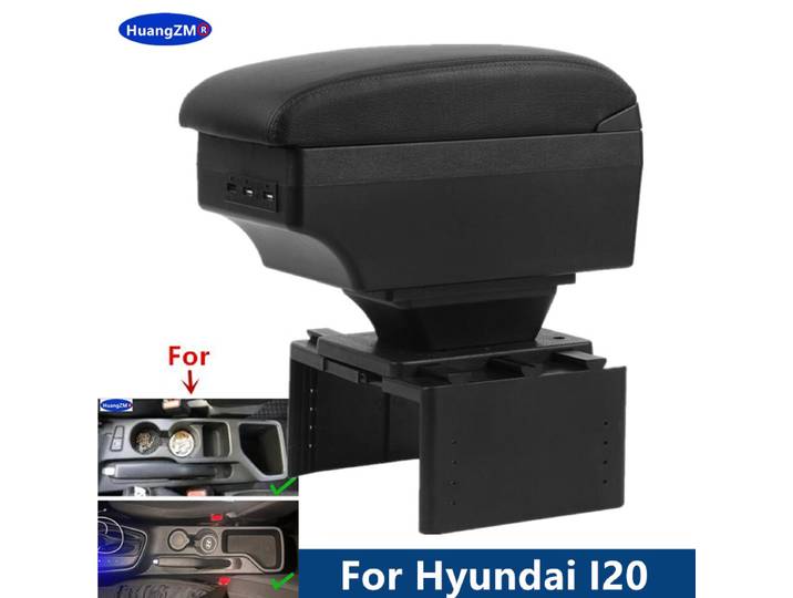 Boîte d'accoudoir pour Hyundai I20, boîte de rangement pour voiture Hyundai I20 2021 2022 2023 2024, pièces intérieures, accessoires de voiture