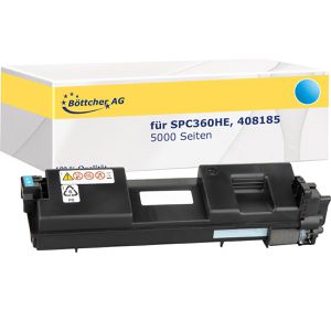 kompatibel für Ricoh Type SPC360HE, 408185, 5000 Seiten, cyan
