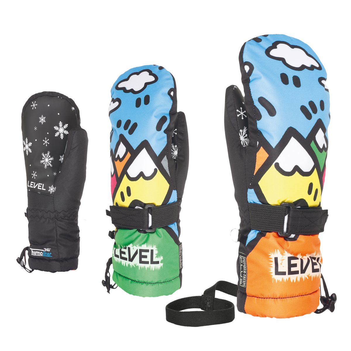 Level Junior Mitten pk rainbow (39) IV 4153JM-39-IV