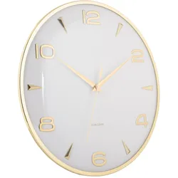 Karlsson, Wanduhr, Wanduhr Sienna Glow White (40.60 cm)