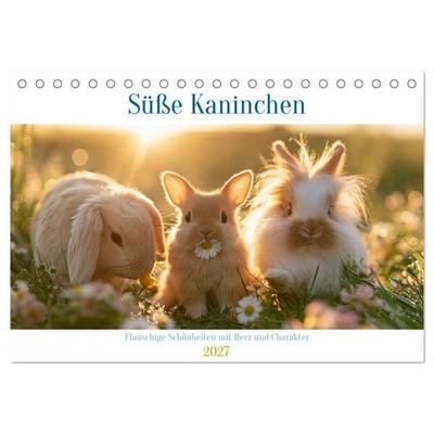 Süße Kaninchen (Tischkalender 2027 DIN A5 quer), CALVENDO Monatskalender
