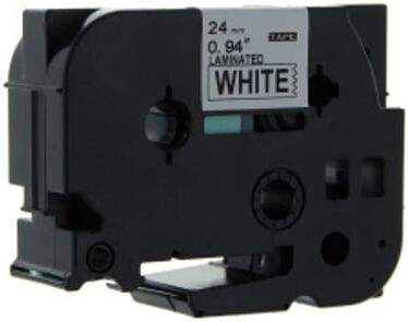 Q-Nomic TZe-253 cinta 24mm texto azul sobre blanco (8M)
