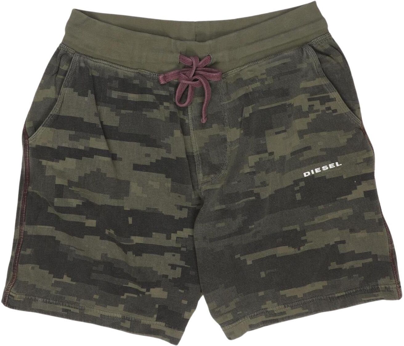 Diesel Herren Shorts, Grün, Gr. EU 48, Baumwolle - Second Hand