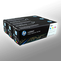 3 HP Toner U0SL1AM 131A Multipack CMY