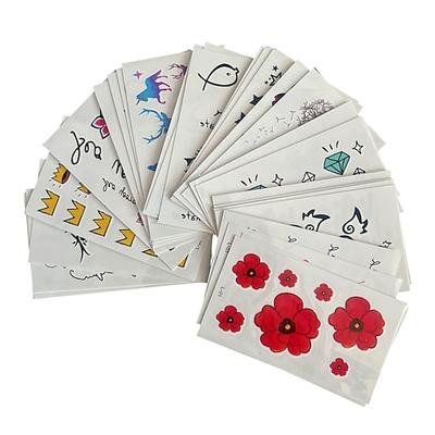 30 pcs Temporäre Tattoos Wasserdicht / Wegwerfbar Gesicht / Korpus / Hände Wassertransfer-Aufkleber Tätowierungsaufkleber