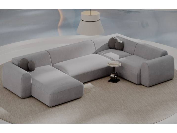 Stoff Wohnlandschaft Cortegada U-Form