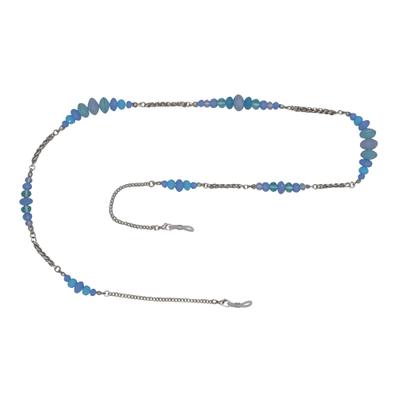 Collierkettchen STEUER "Brillenkette", bunt (mehrfarbig), Halsketten, Damen, 94cm, Metall, L: 94