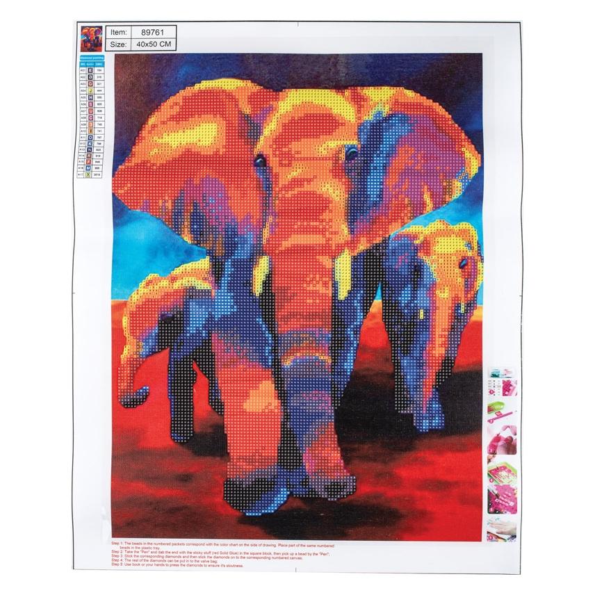 Centrum Diamantmosaik 5D 40x50cm Elefant 89761 (491858)