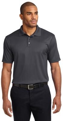 Port Authority K528 Performance Fine Jacquard Polo Shirt in Grey Smoke size 2XL   Polyester