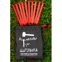 Swiss Piranha RT120 Zelthering rot 12 cm 10er Set im Beutel