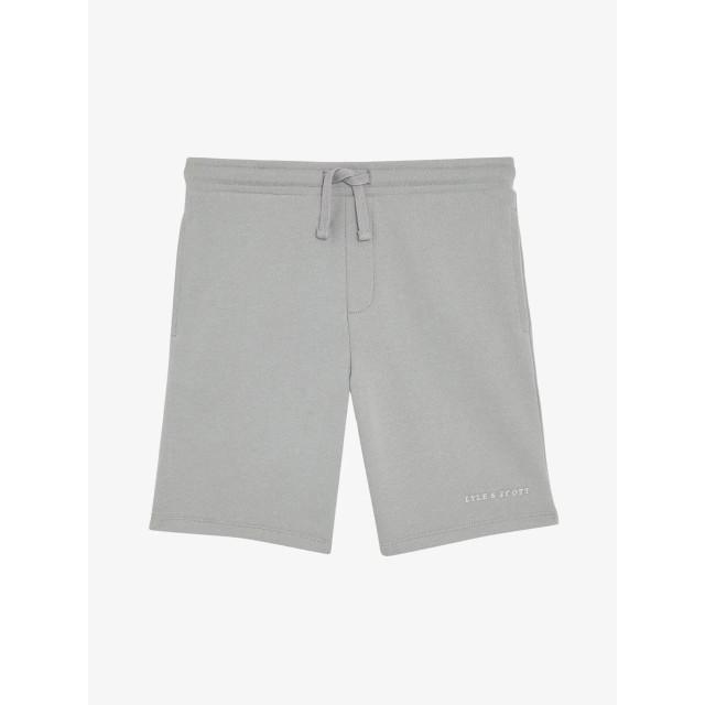 Lyle and Scott Jongens short script embroidered grey mirage